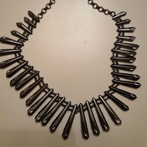 Kendra Scott Gunmetal Jill Necklace